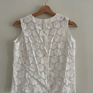 Vintage Floral Lace Button Vest Top, Size S